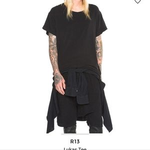 R13 Lukas Black Tshirt